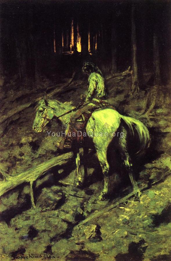 Apache Fire Signal - 费雷德里克·雷明顿